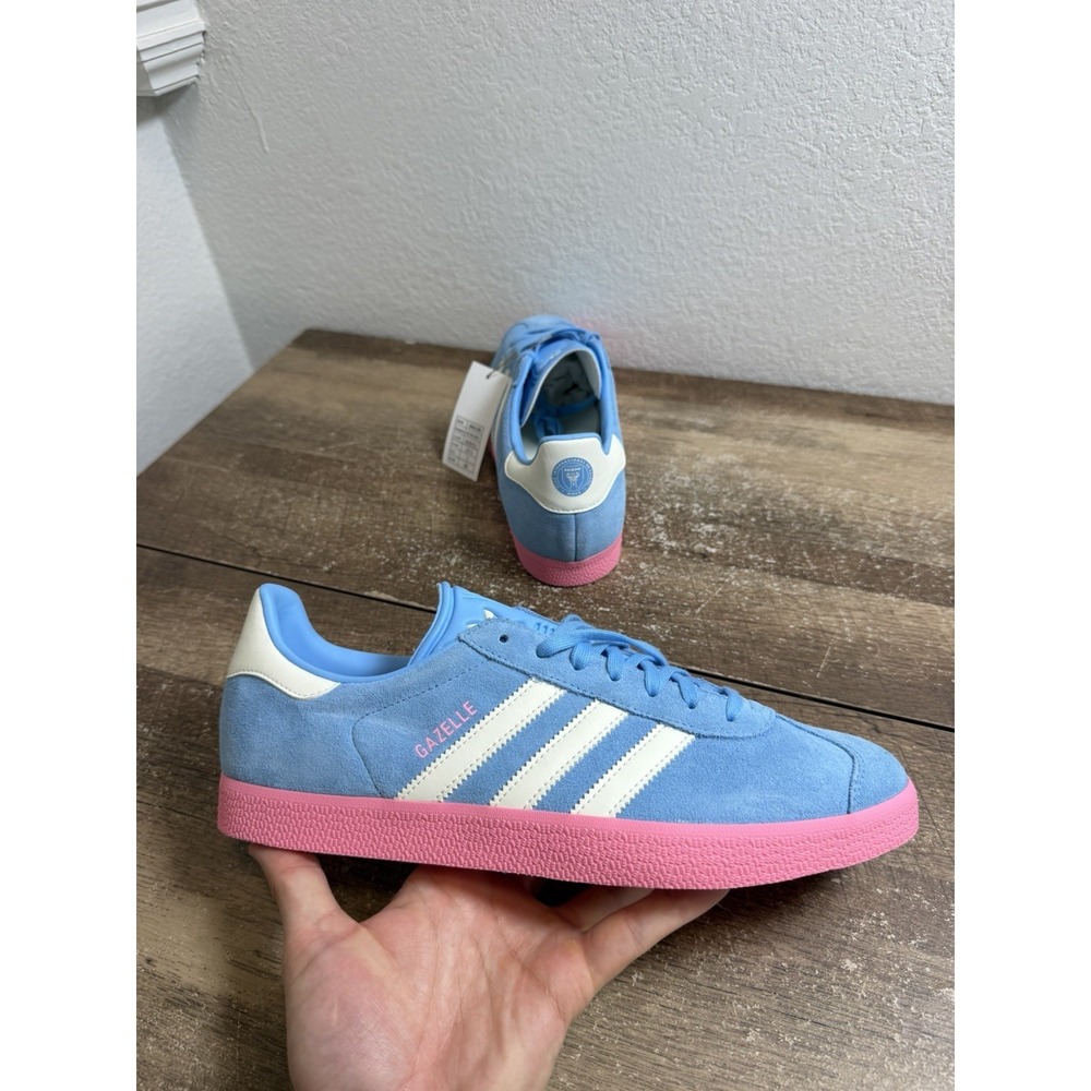 Adidas Gazelle‎ SAMPLE Inter Miami Messi Blue Pink Soccer JR4178 Men's Size 11